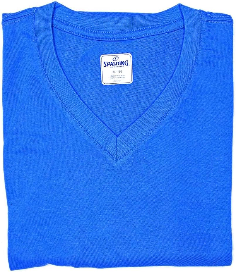 Spalding Men's Basic V-Neck Cotton T-Shirt