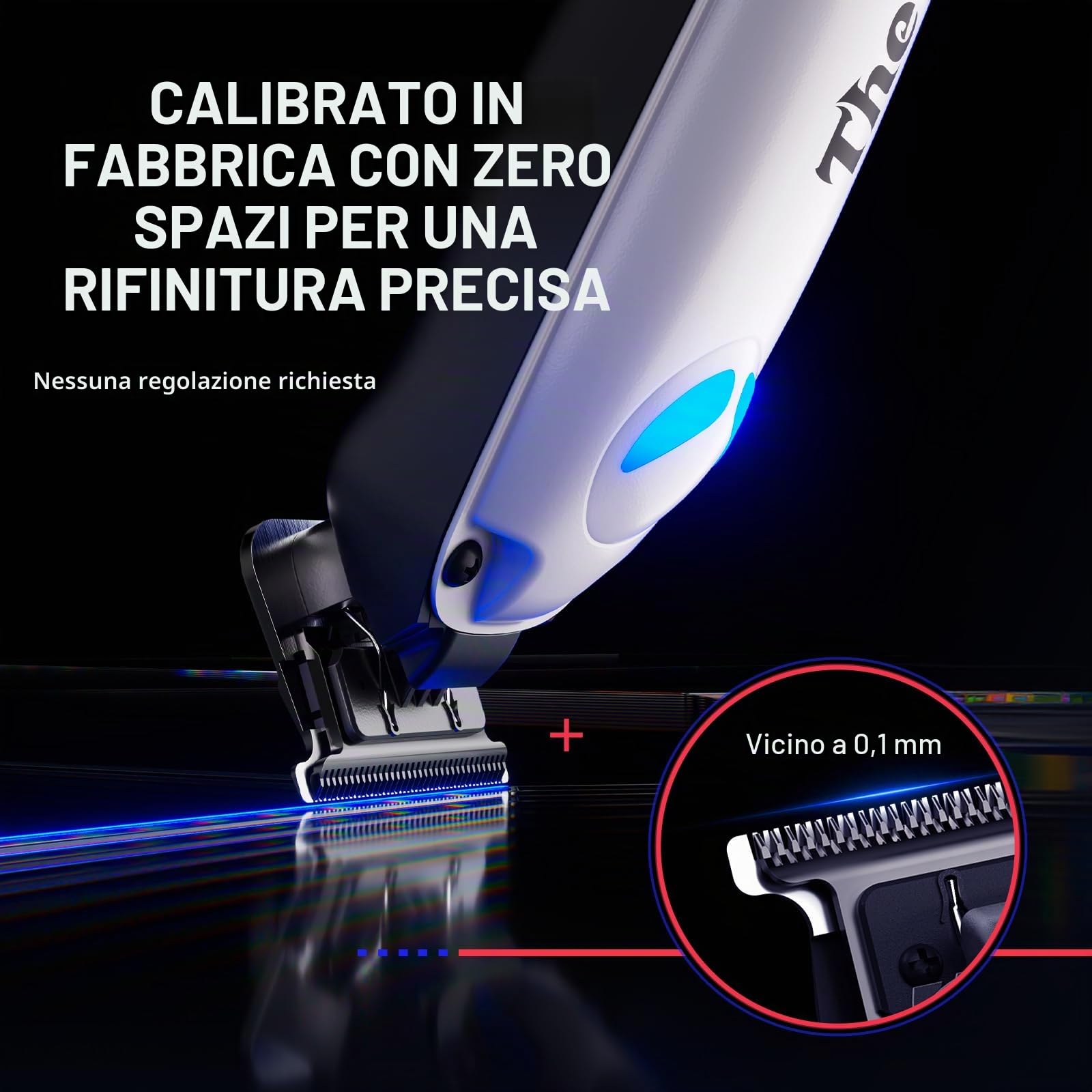 SUPRENT Kit forbici per capelli professionali da uomo, kit per la cura dei capelli regolabili, kit di forbici per capelli lunghi, regolabarba da uomo con 9 pettini guida kit forbici capelli per uomo