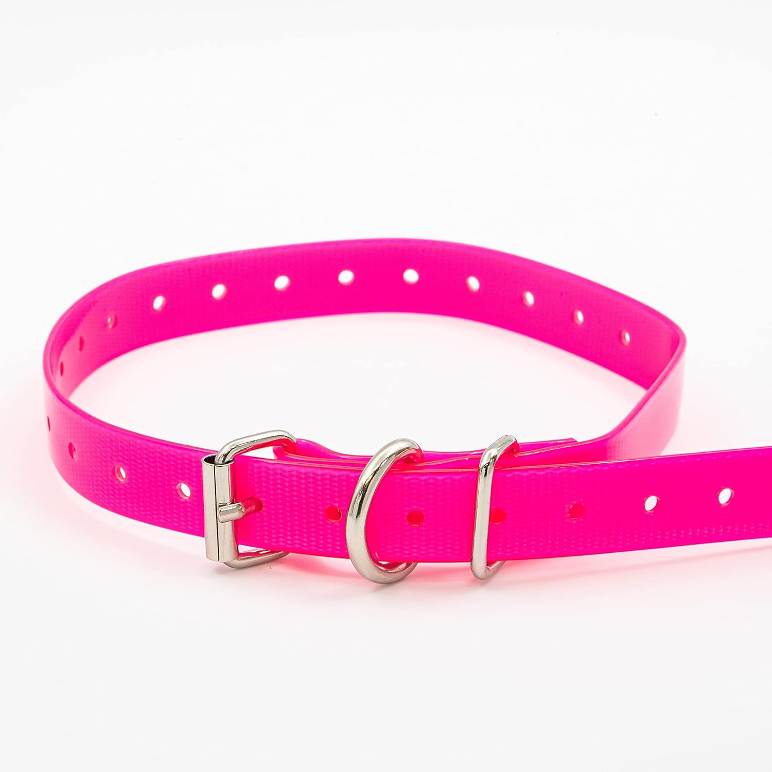 Alternative ¾” Collar Strap Bands with Double Buckle Loop for All Manufacturers of Pet Shock Bark e Collars and Fences.