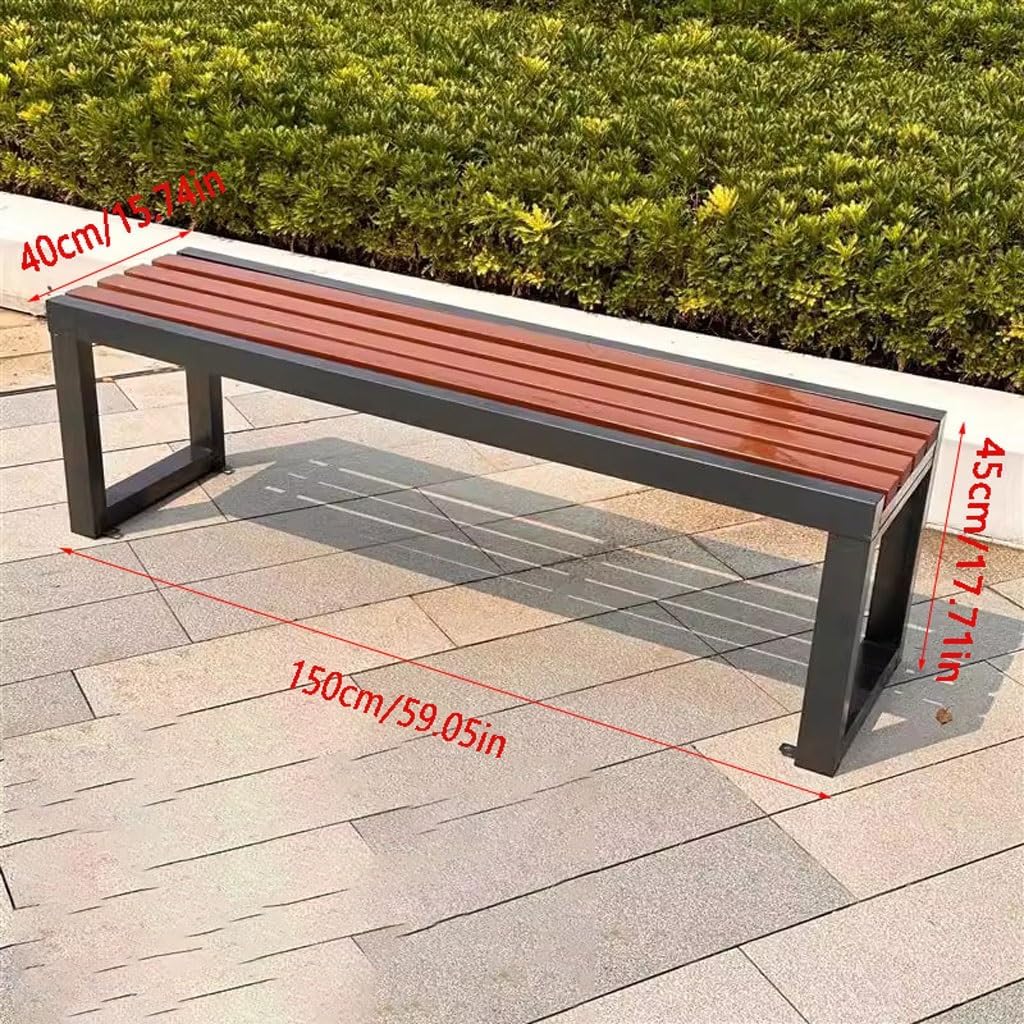 Patio Furniture Bench Park Chair Outdoor Bench Outdoor Courtyard Mall Outdoor Bench(Color:A 150CM)