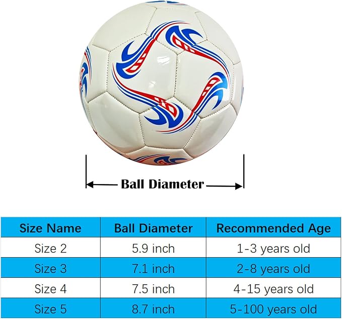 Balón de fútbol ABAJI tamaño 3 para entrenamiento y práctica miniatura 2