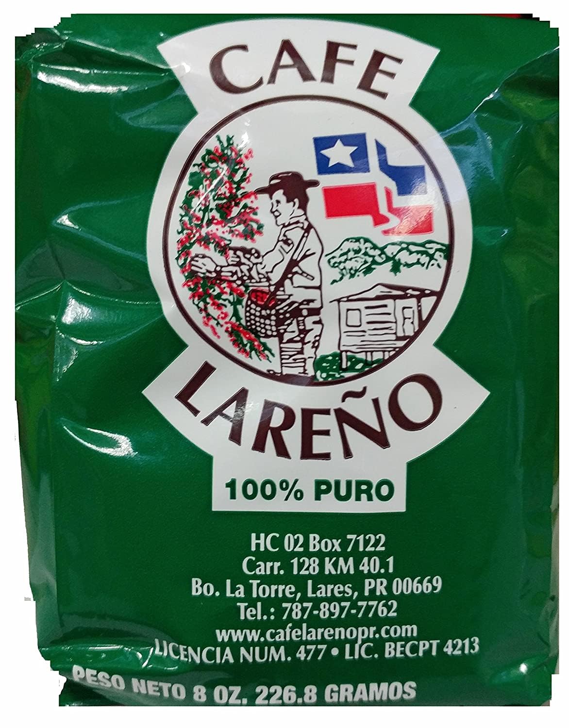 Puerto Rican Coffee Favorites|Ground Coffee - 4 Local Favorites in 8 Oz Bags (Yaucono, Oro, Coqui and Lareno)