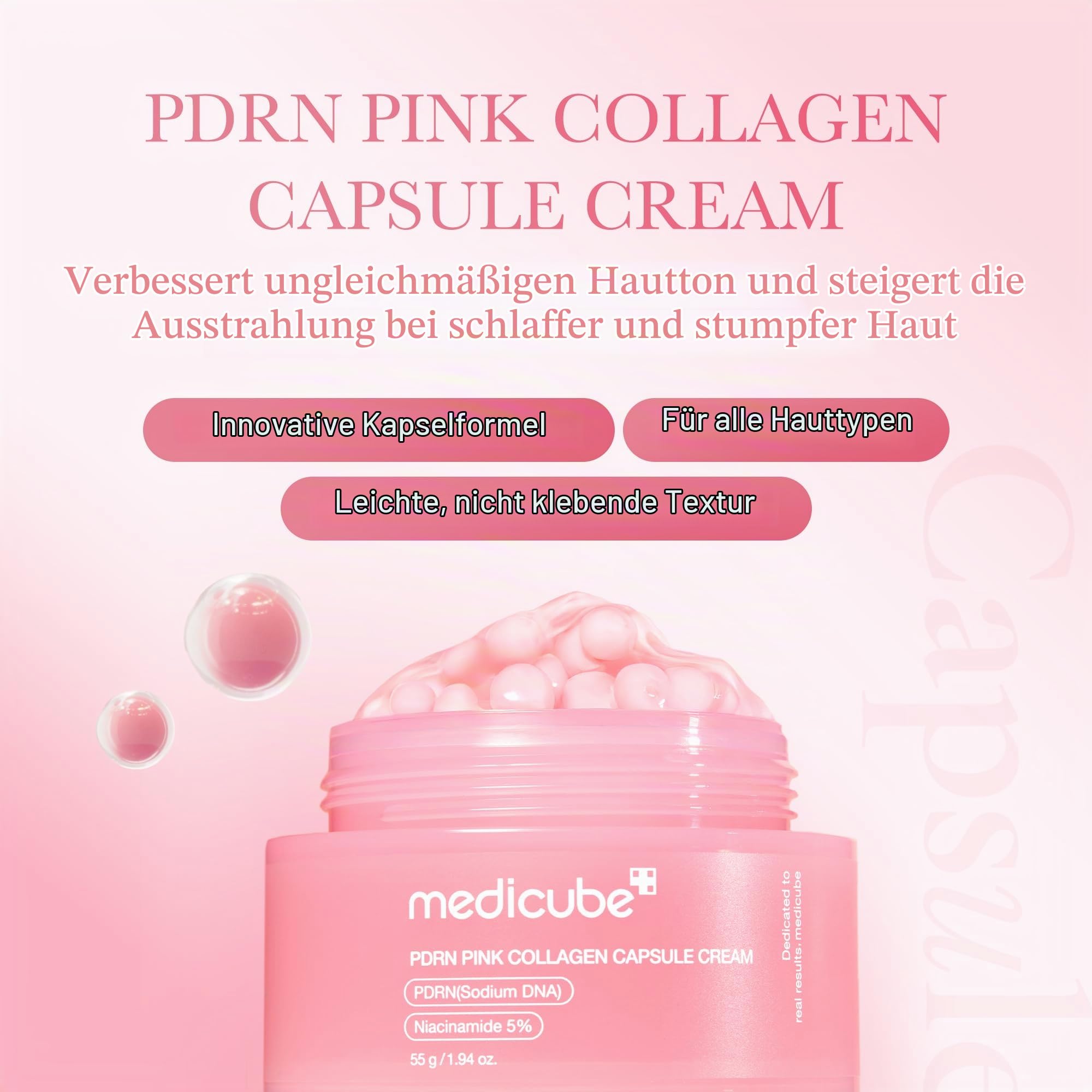 medicube 2X PDRN Glow Duo: Booster Pro X2™ Pink & PDRN Pink Collagen Capsule Cream