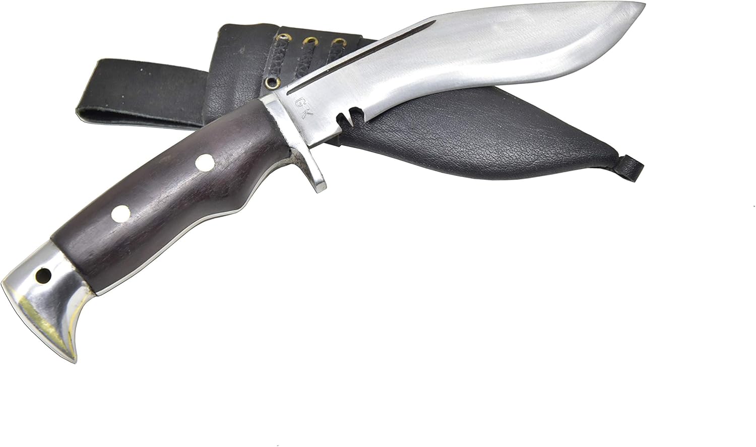 GK&CO. Kukri House Authentic Kukri/Khukuri 5 Inch Blade American Eagle Kukri-Full Tang Wooden Handle, Leather Sheath Khukuri- Handmade in Nepal Imported