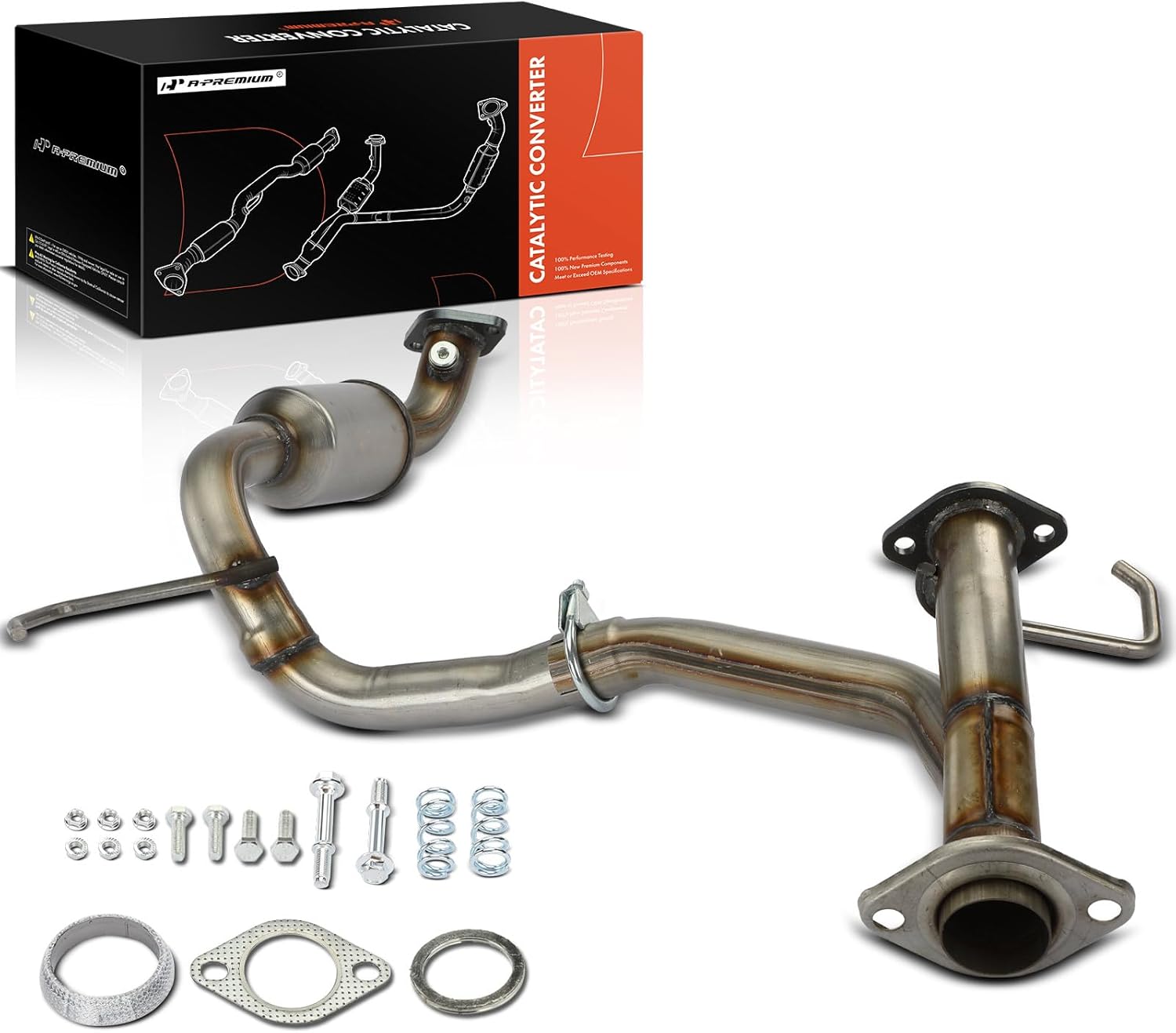 A-Premium Left Catalytic Converter Kit Direct-Fit Compatible with Toyota Tacoma 2005-2015 4.0L, EPA Compliant, Replace# 174500P230