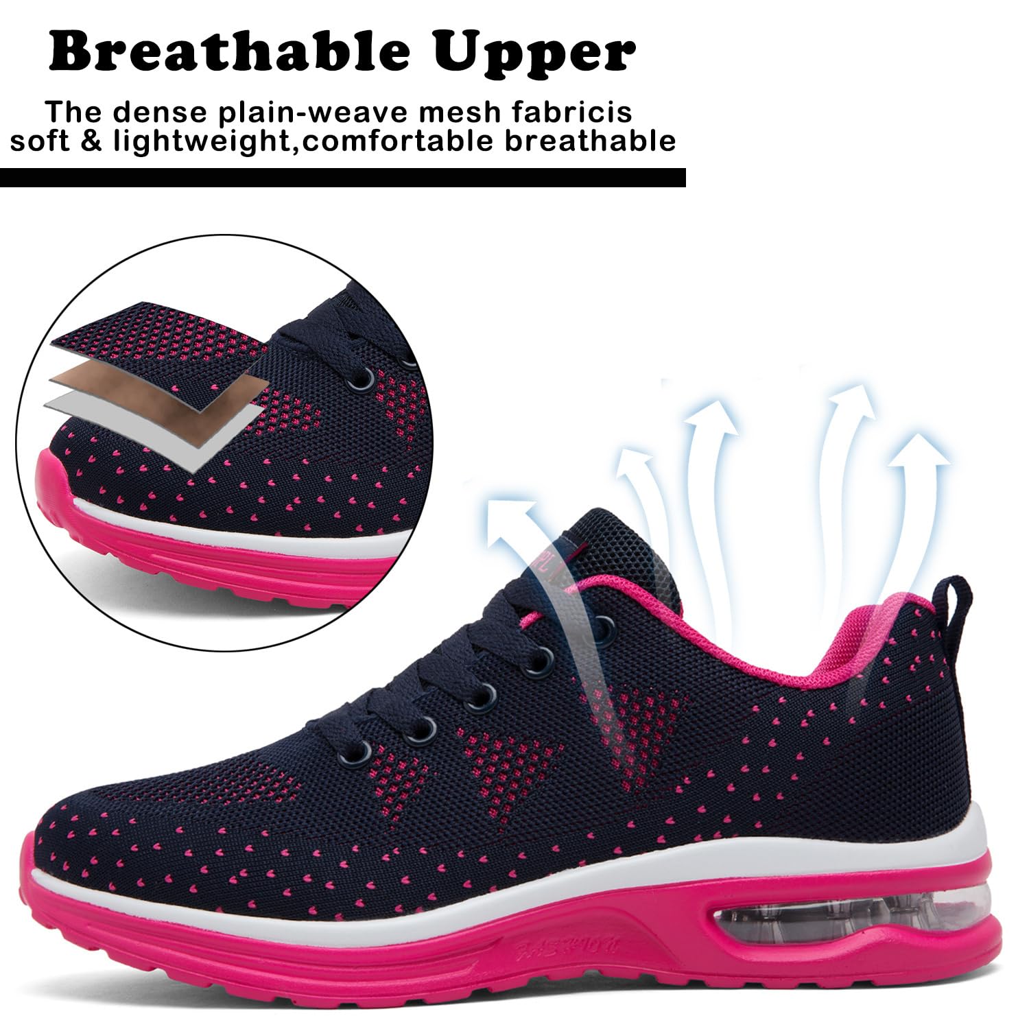 Scarpe Donna Sneakers Respirabile Leggero Scarpe da Ginnastica Corsa Camminata Tennis Outdoor Fitness Jogging Palestra Casual Scarpa