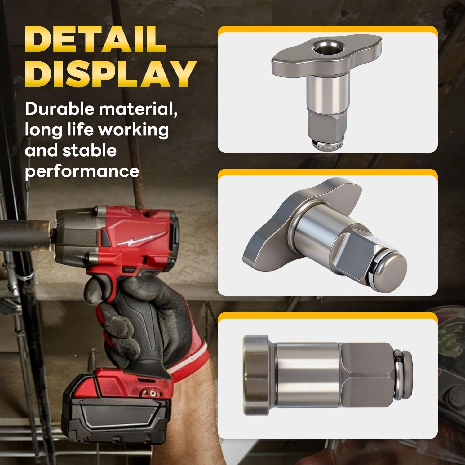 42-06-2962 Upgraded 1/2" Friction Ring Anvil Assembly Compatible with Milwaukee 2962-20 M18 Impact Wrench