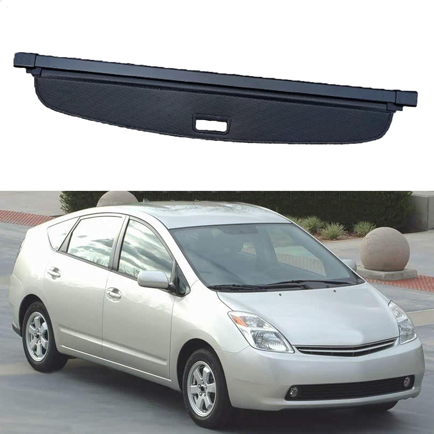Retractable Car Trunk Cargo Cover Privacy Security Storage Shade,Compatible with Toyota Prius 2004-2009