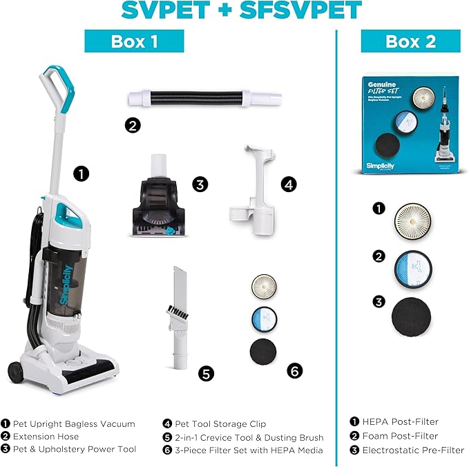 Aspiradora Vertical para Pelo de Mascotas con Filtro HEPA y Potente Succión miniatura 3