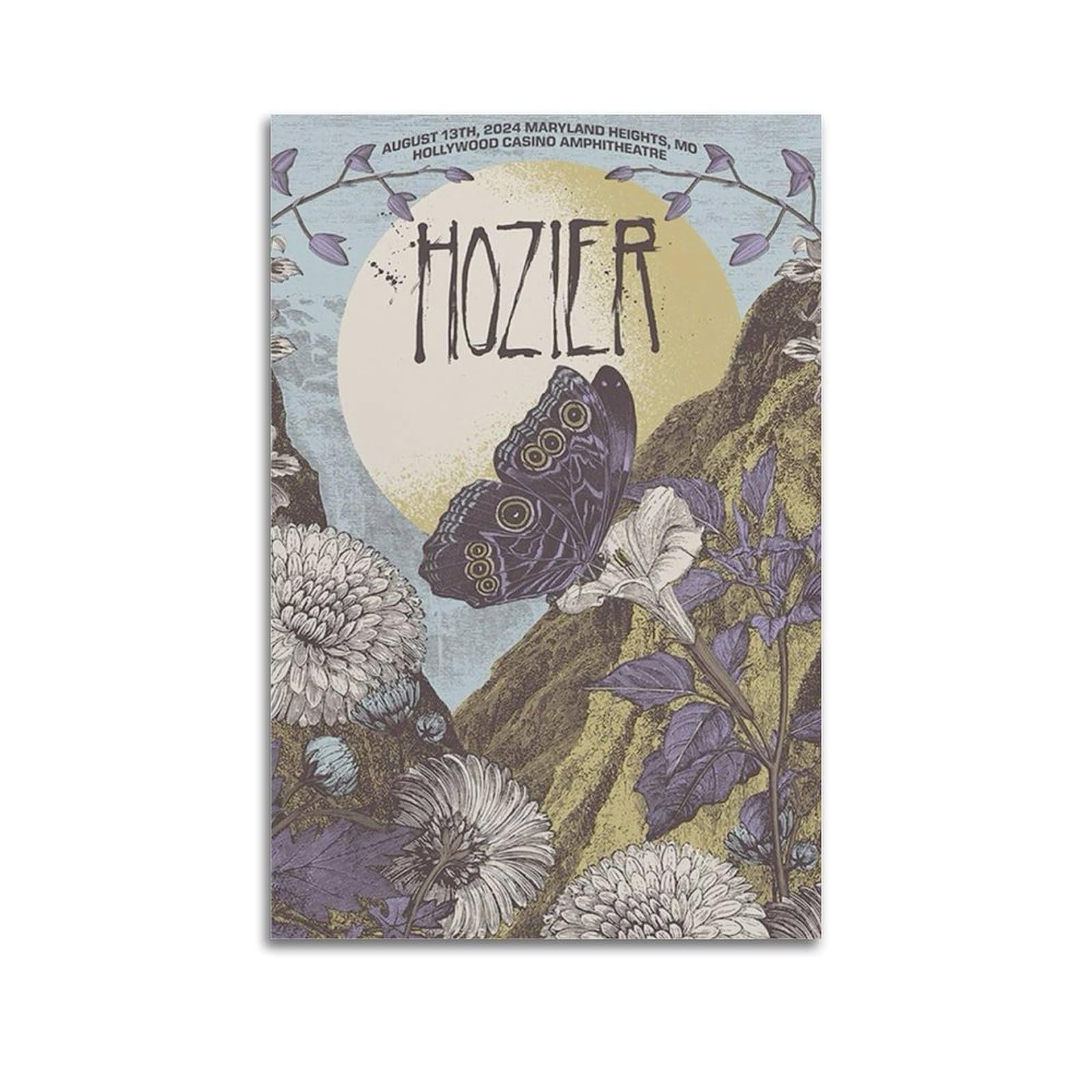 FDRPMHC Hozier Poster Tracklist Album Cover Canvas Wall Art Decor Living Room Modern Family Bedroom 20x30inch(50x75cm) Unframe-style