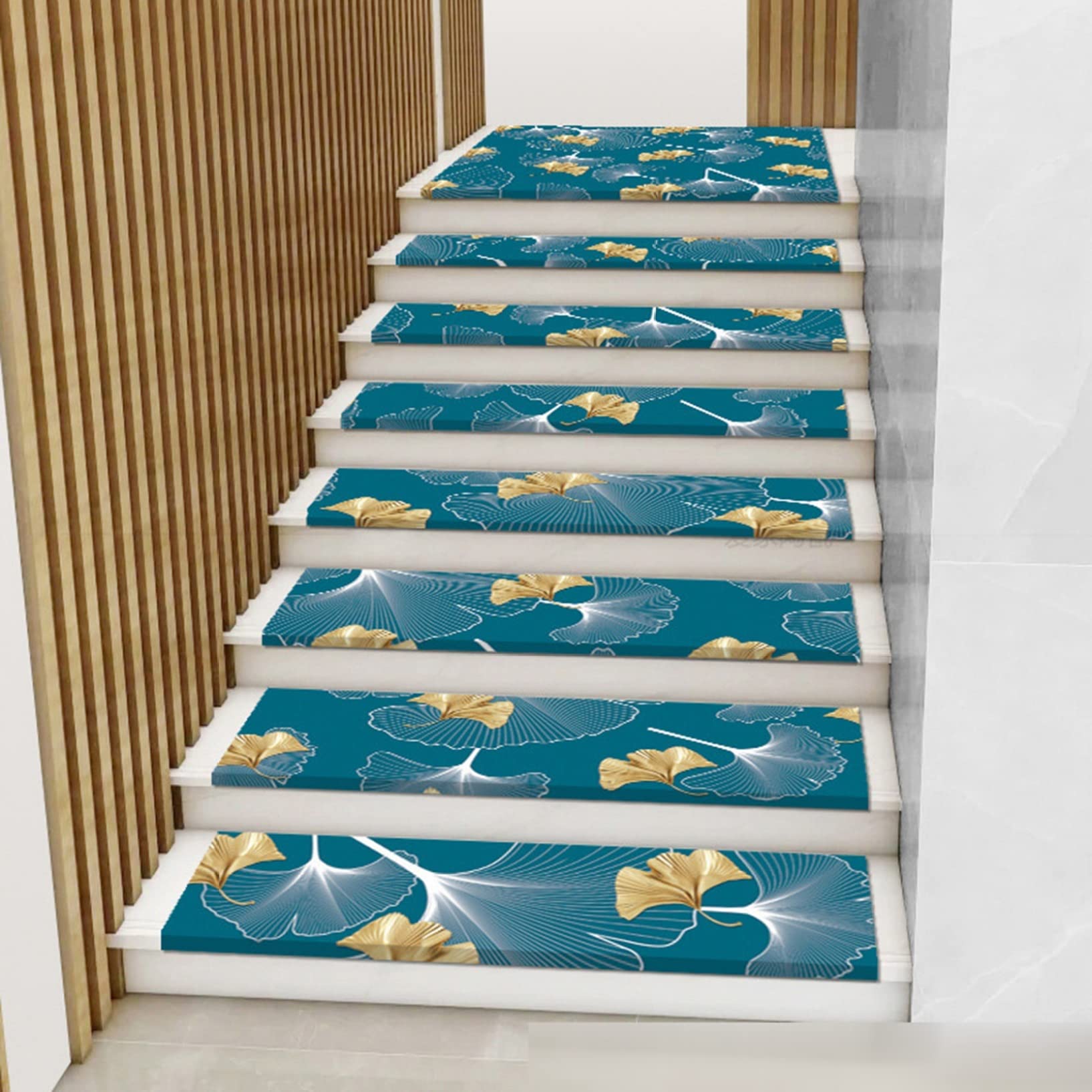 花柄階段マット 5セット 花柄階段マット 5セット 花柄階段マット 5セット