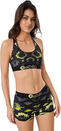 Ethika Womens Sports Bra, Medium Support for Workouts, Gym and Active Wear - CharmerYLB,4XL