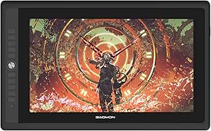 GAOMON PD156PRO 15,6 Zoll laminiertes Grafik-Display mit Full-HD-Display (1.920 x 1.080), Batterielosem Stift mit Neigungserkennung, kompatibel mit Windows und Mac