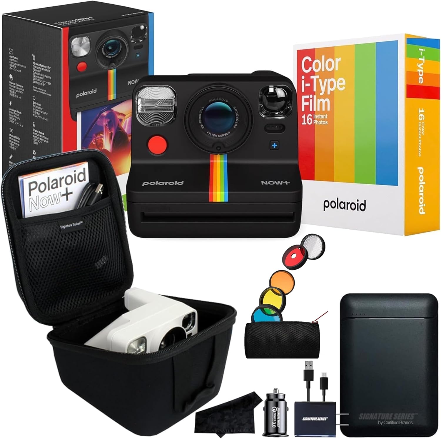Polaroid Now+ 2nd Gen Bluetooth Instant Camera Bundle