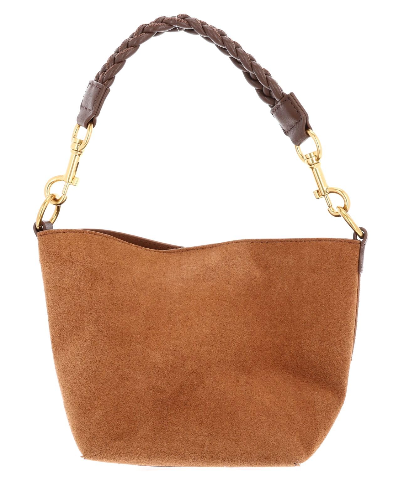 Ted Baker Damen S283964tano/S Kleine Eimertasche aus Wildleder mit gewebtem Griff, hautfarben