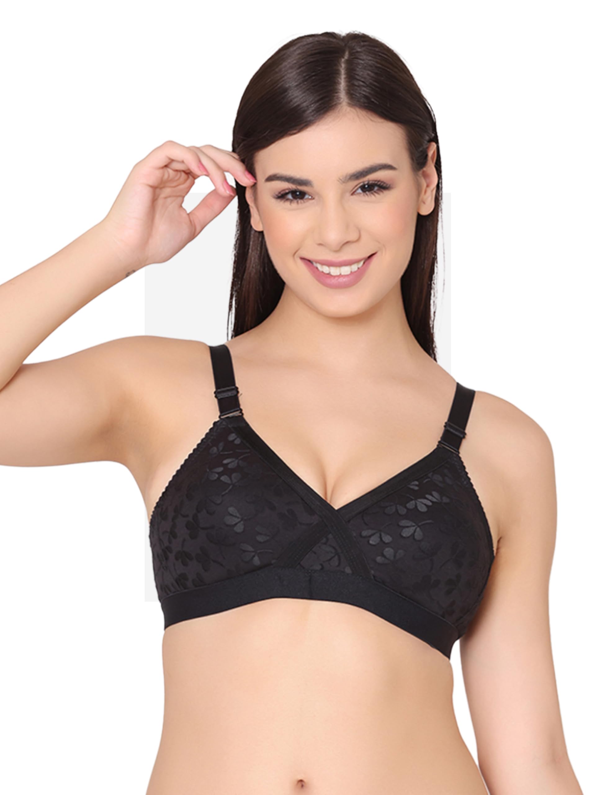groversons paris beauty Women's Non-Padded Cotton Minimizer Bra (BR130)-picture-18