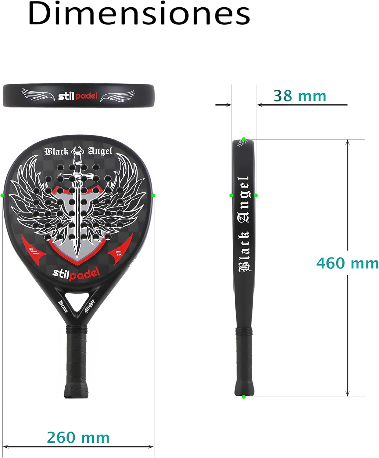 Stilpadel - Pala de Carbono con Funda 6 71fMgZJynPL. AC SL1500