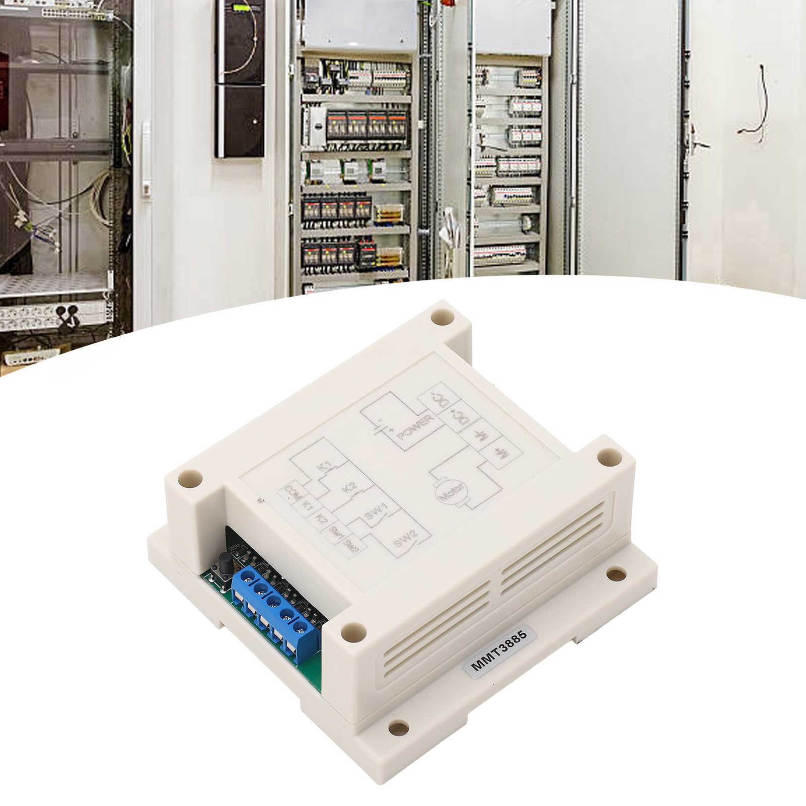 Contrôleur de Moteur DC Contrôleur Avant et Arrière 10A 12-24V avec Télécommande pour Moteurs DC et Systèmes LED