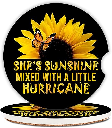 Miniatura 7 de Portavasos de cerámica de grano de madera negra y roja para mujeres/hombres, portavasos absorbentes para automóvil con muesca de dedo de 2.56 Grano