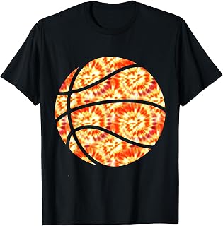 Basketball Tie Dye - Rainbow Trippy Hippie Gift T-Shirt