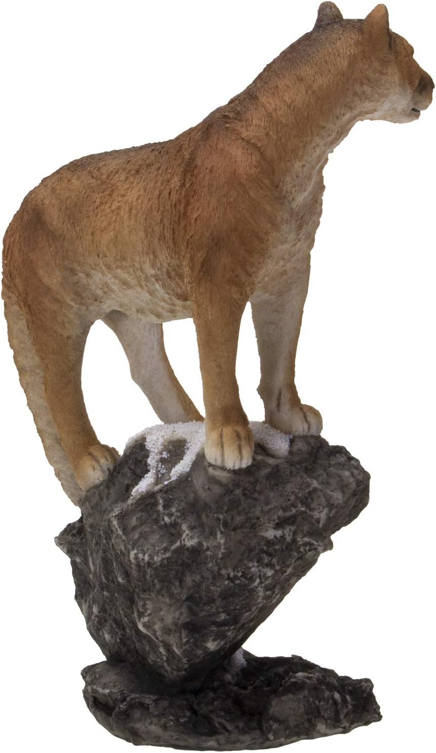 Pacific Giftware Realistic Big Cat Cougar on Rock Resin Figurine Statue