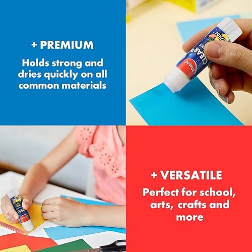 Miniatura 6 de Maped Essentials - Barras de pegamento transparente, paquete de 24, tubos de 0.28 onzas, sujeción premium, secado transparente, ideal para la