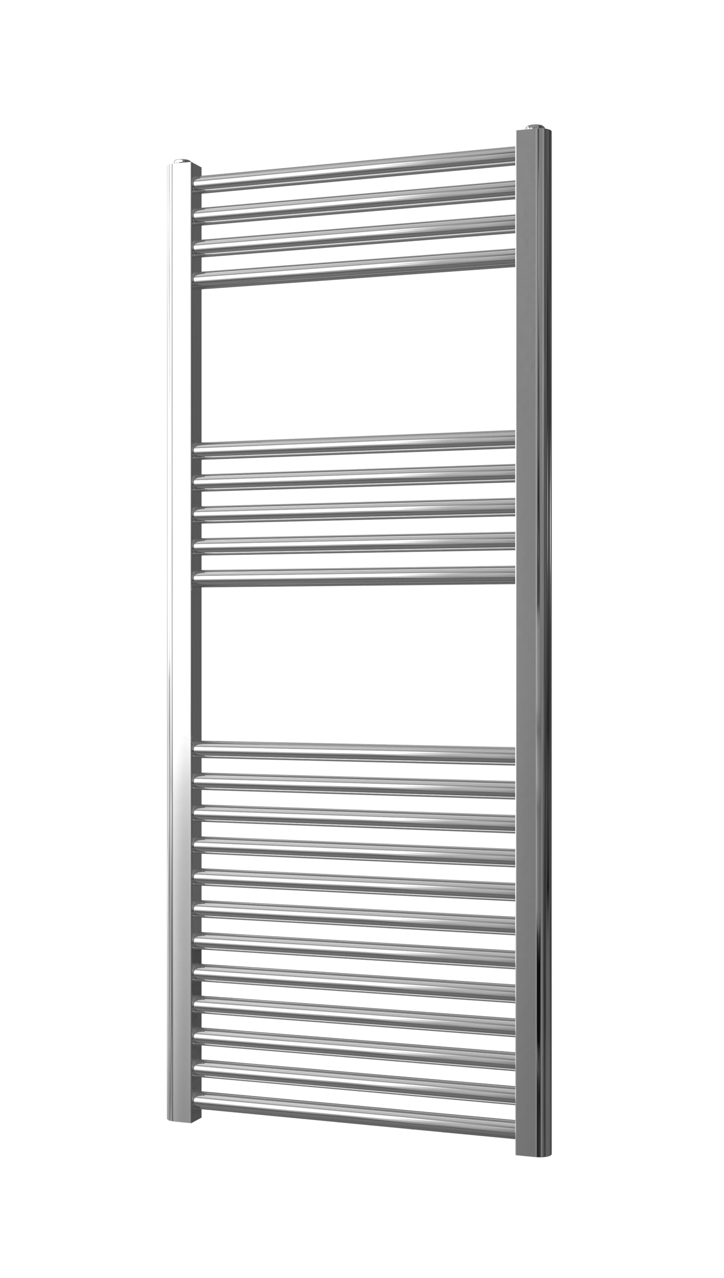 Greened House Chrome Heated Towel Rail 500mm W x 1200mm H