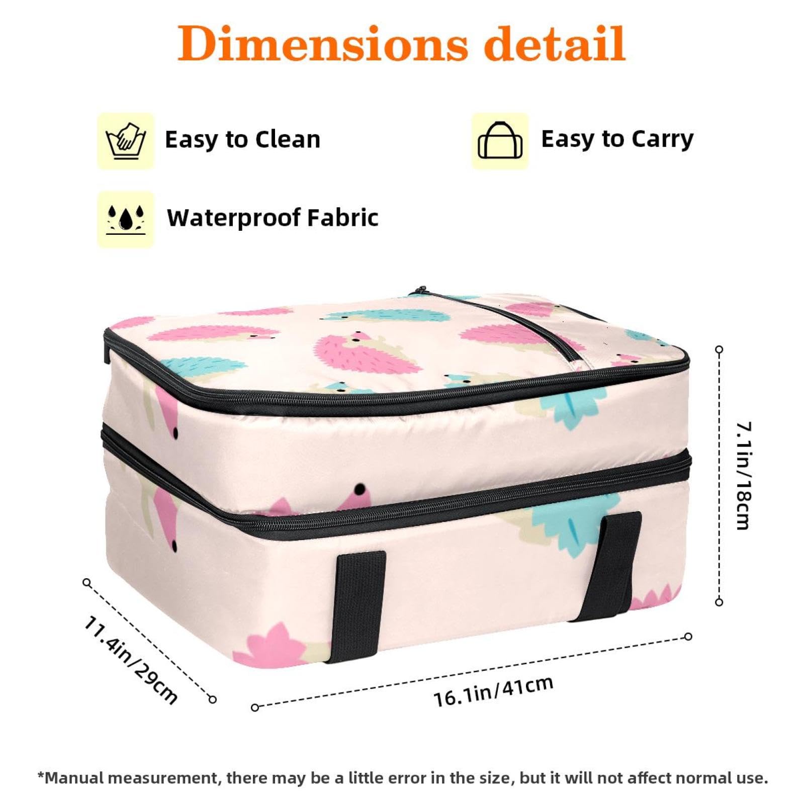 Grand sac à déjeuner isotherme pour homme et femme, double couche, étanche, étanche, réutilisable, sac fourre-tout pour le travail, l'école, le pique-nique, la plage, le camping, les voyages, motif