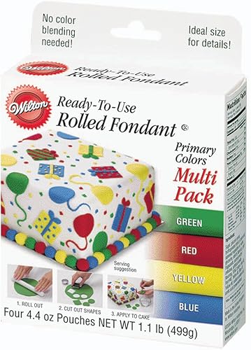 Wilton Fondant de colores primarios, paquete múltiple