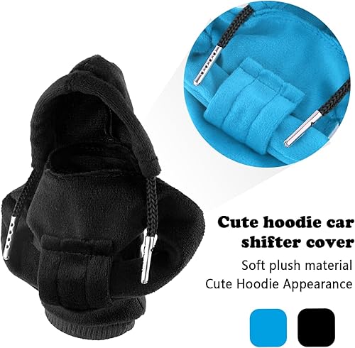 Miniatura 3 de OFBAND 2 fundas para pomos de palanca de cambios, suave y cómoda, con capucha, funda universal para palanca de cambios, accesorios de decoración de