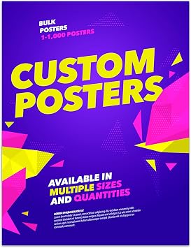 Custom Posters - Glossy Paper - Multiple Sizes 1 to 1,000 Posters 8x10"