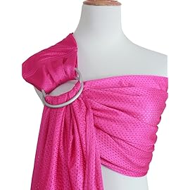 Vlokup Baby Water Ring Sling Carrier | Lightweight Breathable Mesh Baby Wrap for Infant, Newborn, Kids and Toddlers | Perfect for Summer, Swimming, Pool, Beach | Great for Dad Too Rose