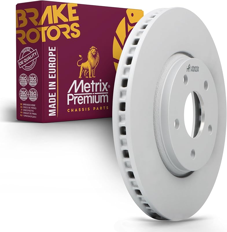 Disco de freio dianteiro revestido METRIX PREMIUM CHASSIS PARTS 296 mm para Chevrolet Malibu – 1 unidade