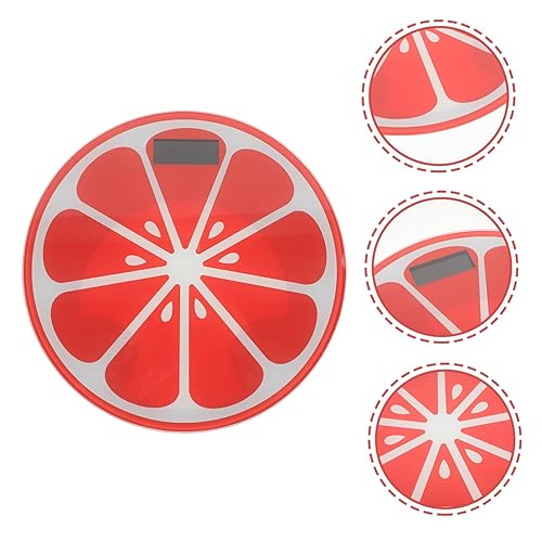 Miniatura 7 de Báscula electrónica portátil de sandía de dibujos animados de peso corporal compacta de viaje con diseño decorativo de fruta de verano, báscula