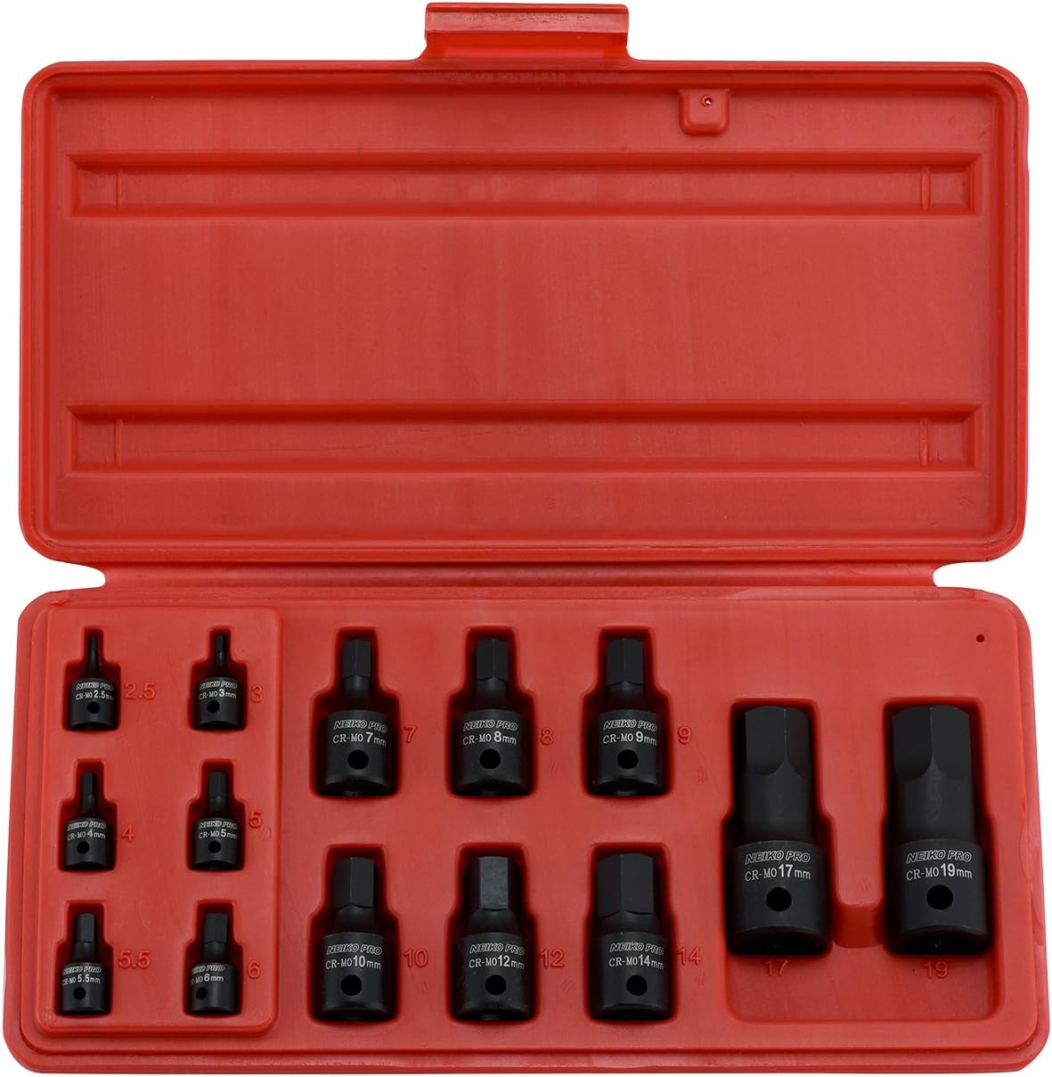NEIKO 01141B Allen Bit Socket Set  14 Piece 
