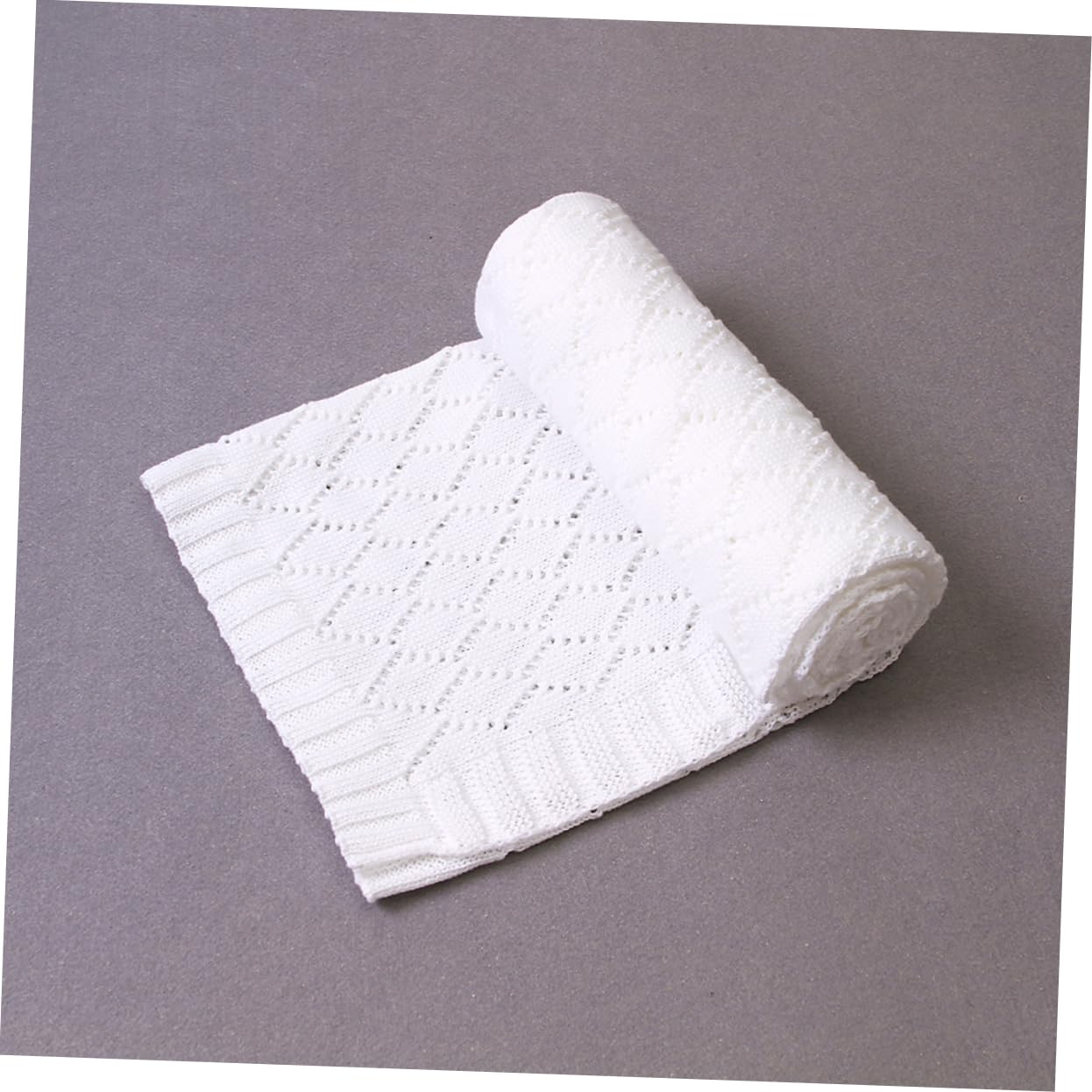 VICASKY Coperta in Pile Lavorato A Maglia Per Neonati Morbida Calda Antivento Per Passeggino Per Uso Ed Esterno
