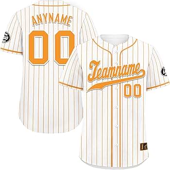 Amazon.co.jp: [Onegam] ストライプ柄 野球ユニフォーム｜名入れ対応