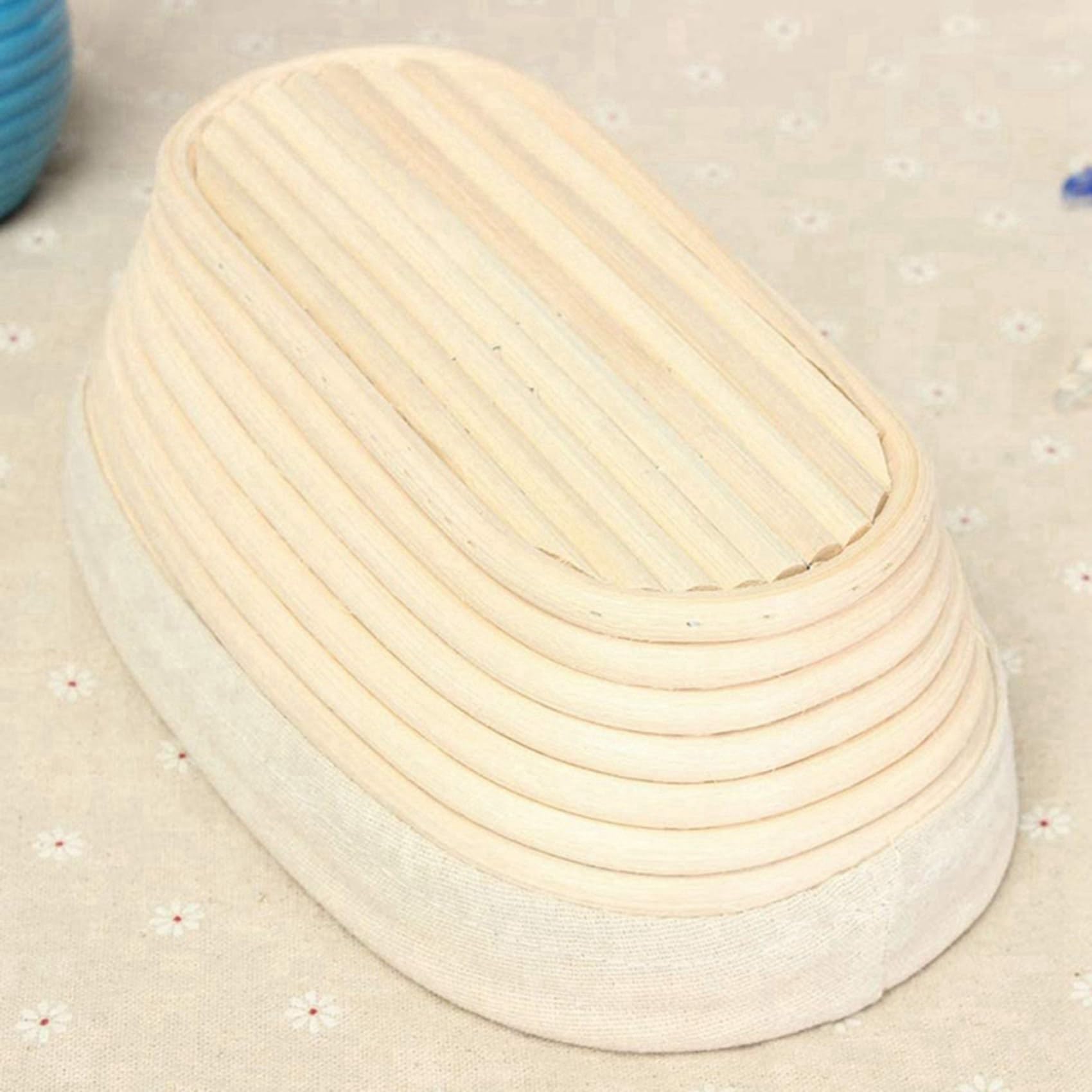 2X Conjunto de Canasta de Prueba Banneton - Canasta de Panadería Artesanal de Pan de Masa Fermentada, Raspador/Cortador de Masa Y Forro de Tela Brotform