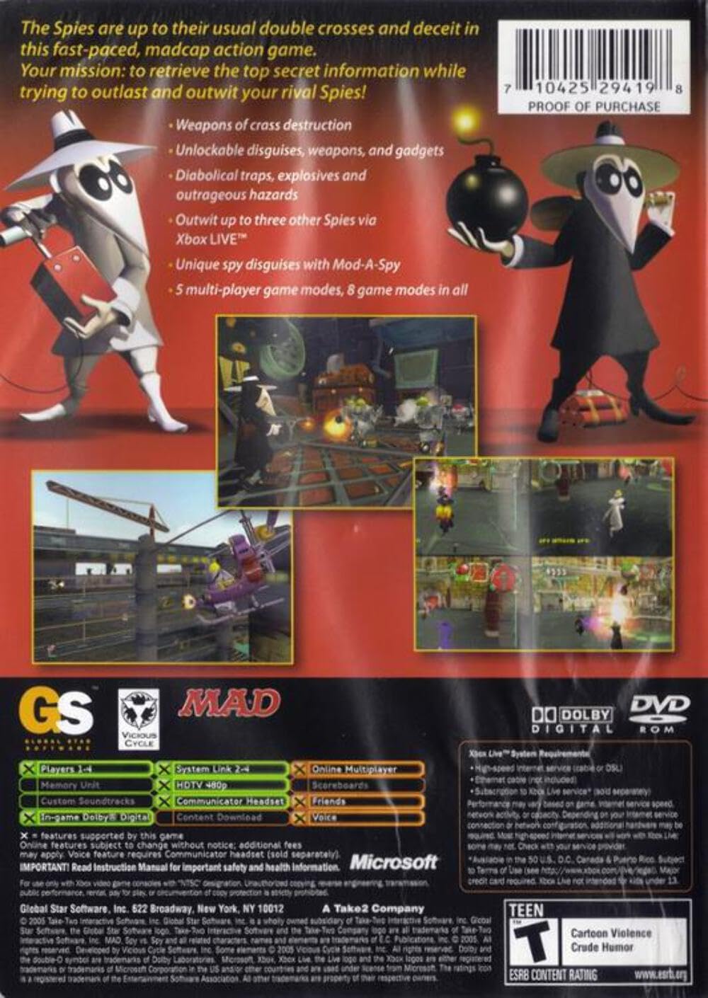 Amazon.com: Spy vs Spy - Xbox : Video Games