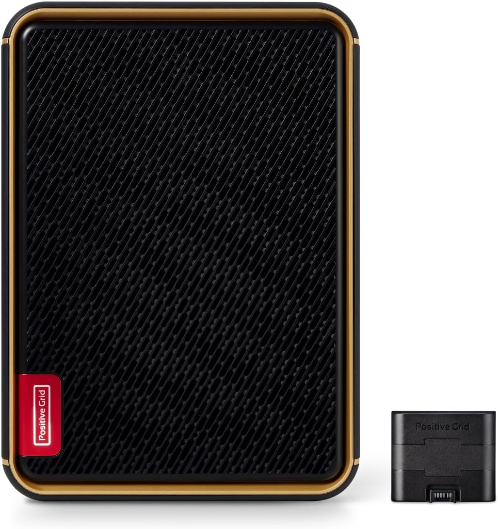 Positive Grid Spark Edge + Spark Battery Bundle – 65W Portable 4-Channel Smart Guitar Amp & PA System with Built-in Looper, AI Features & Smart App for Guitar, Bass, Vocals & More