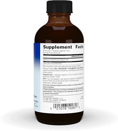 Miniatura 2 de Planetary Herbals Suplemento de extracto líquido de saúco de espectro completo, 4 onzas líquidas