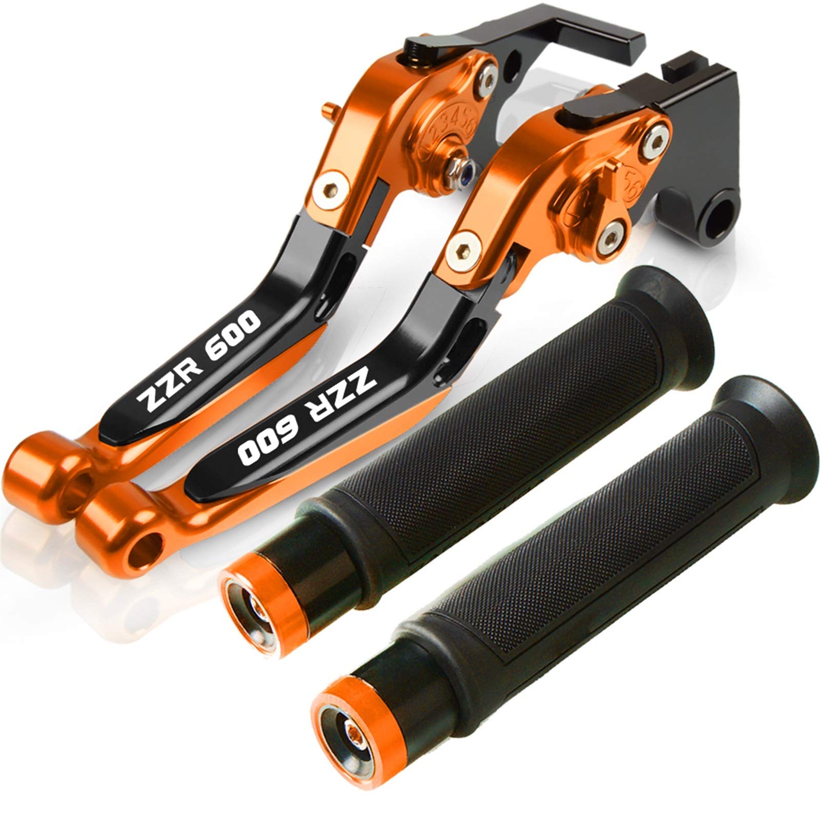 Per Kawasaki ZZR600 2005 2006 2007 2008 2009 Accessori Moto Maniglia Del Freno Leva Della Frizione Del Freno Regolabile CNC Manubrio Leva Della Frizione Del Freno (Colore : A)