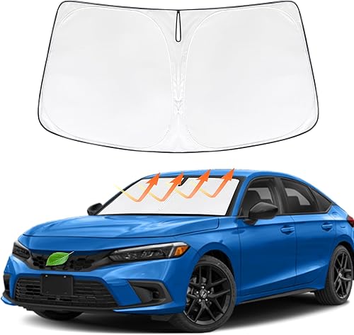 Miniatura 14 de Parasol para parabrisas compatible con Mazda CX30 2019-2025, protector plegable para parabrisas que bloquea los rayos UV y la protección reflectante