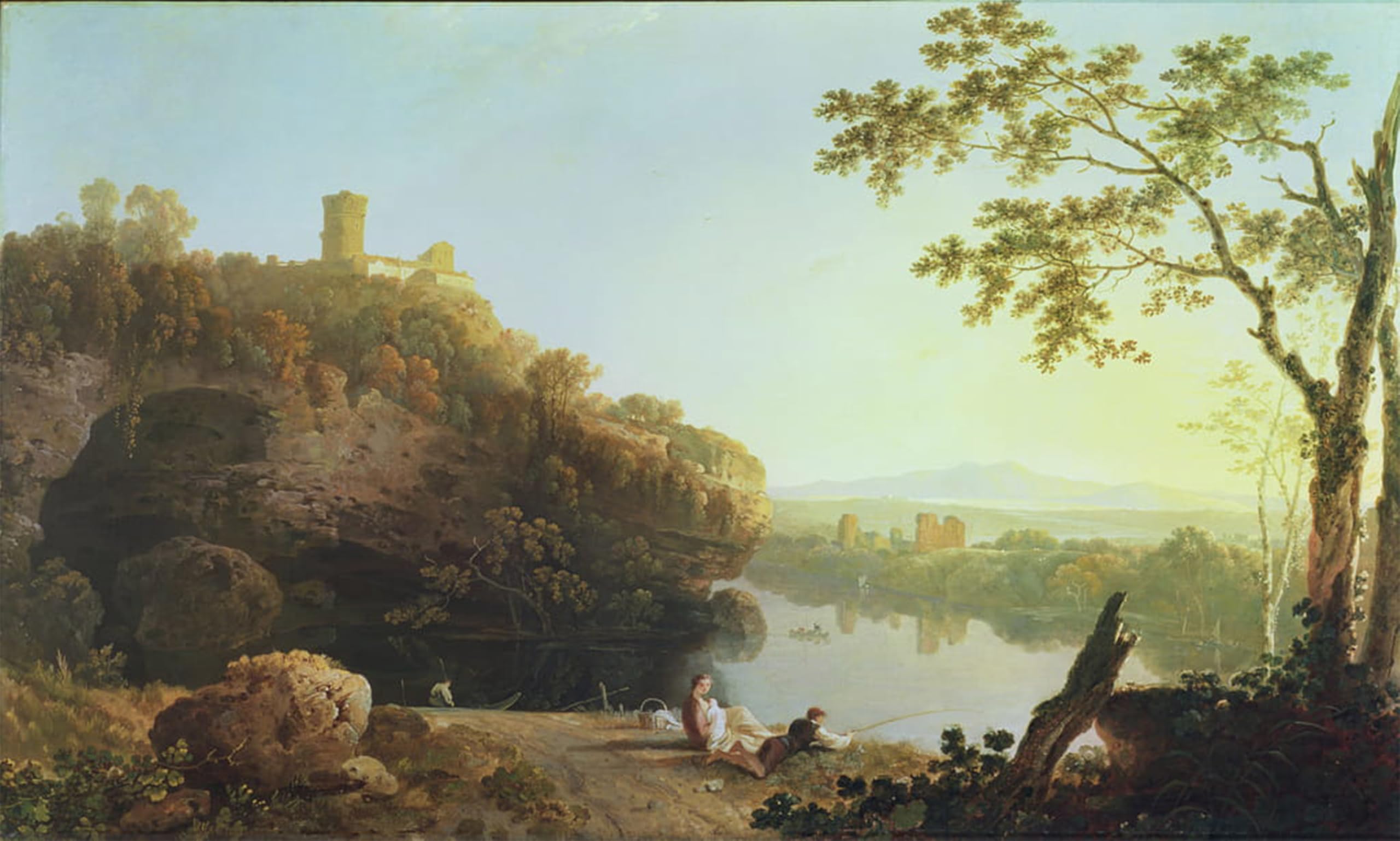 POSTERIIk Famous Print Pop Art Wall Art Graffiti Classical Landscape View on the Arno by Famous Artist Art Prints for Home Decor 60x90cm