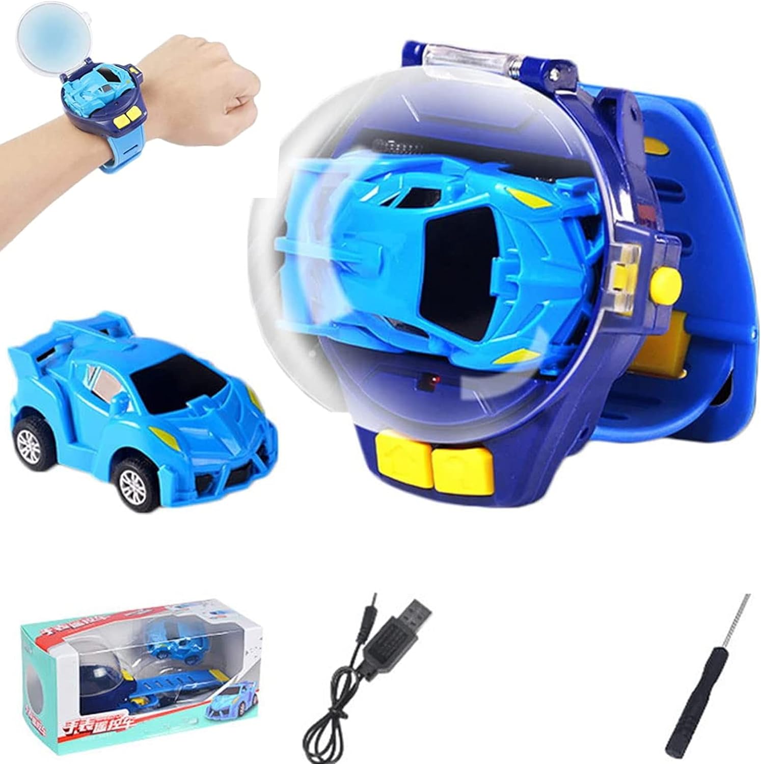 Snow Grass Watch Car, Snow Grass Watch Remote Control Car Toy, Mini 2.4GHZ RC Race