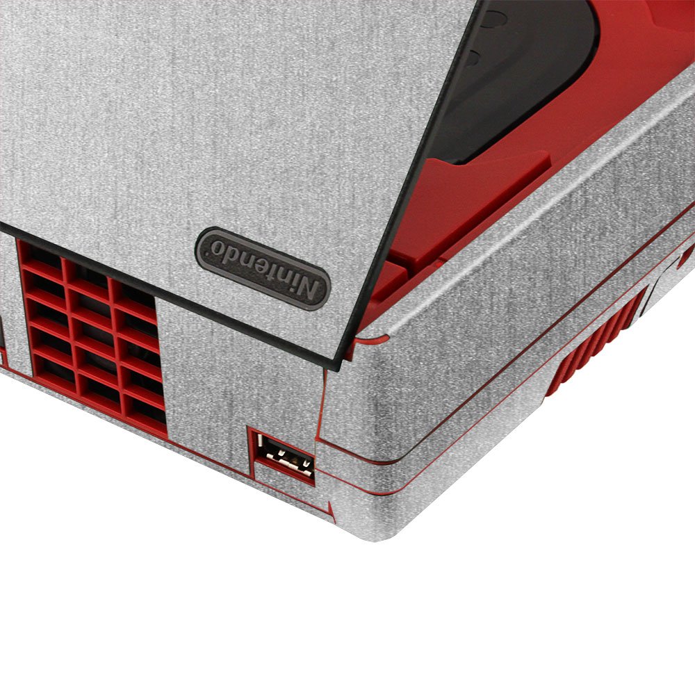 Skinomi Brushed Aluminum Full Body Skin Compatible with Nintendo Wii Mini (Full Coverage) TechSkin Anti-Bubble Film