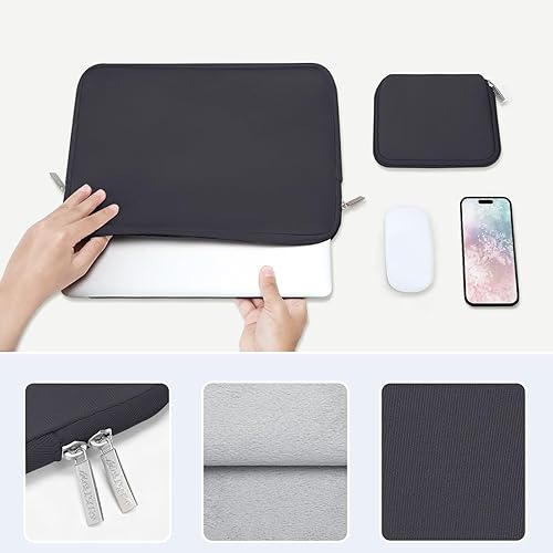 Miniatura 149 de MOSISO - Funda para laptop, repelente al agua, bolsa de neopreno con funda pequeña azul (Airy Blue)