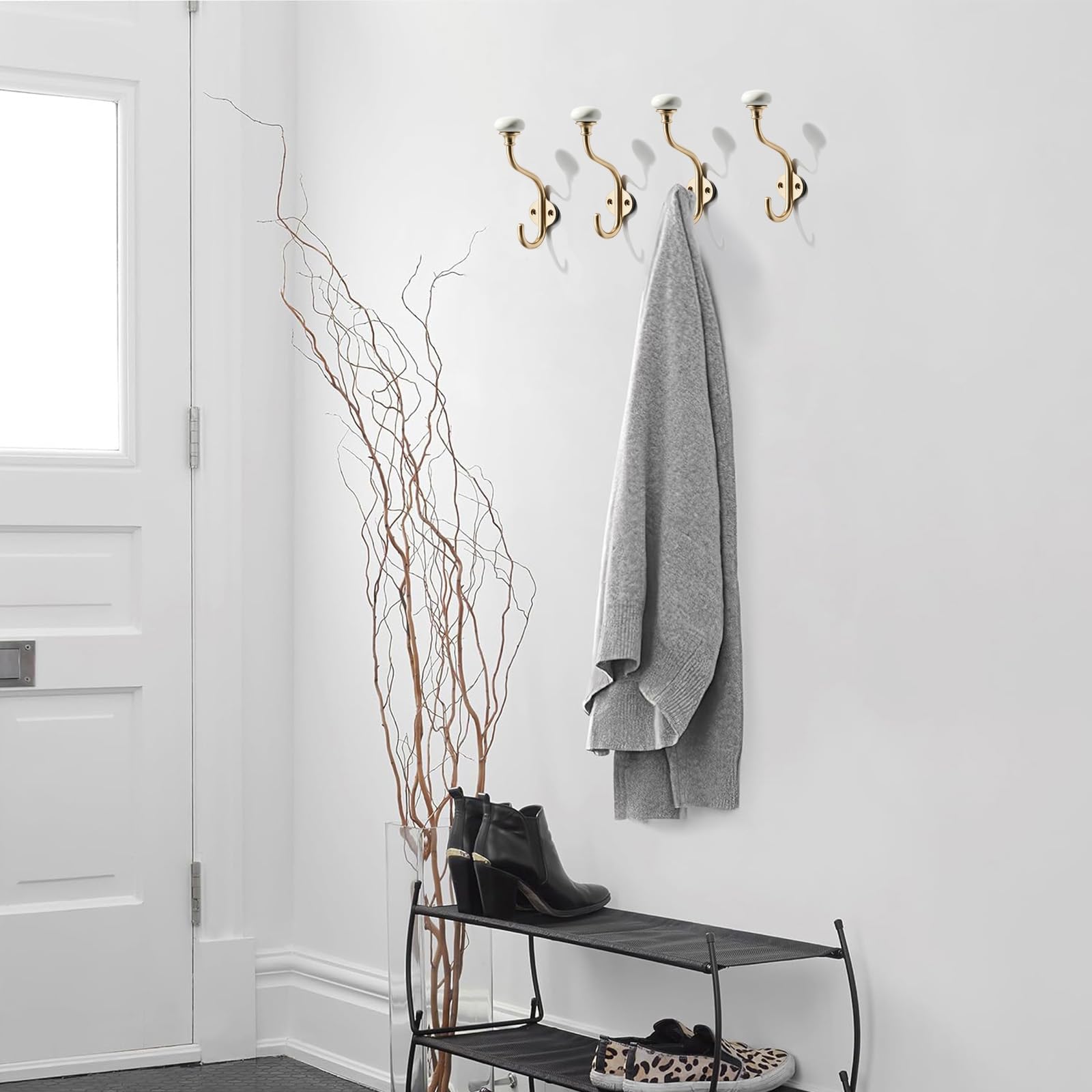 KHTUMEWARE-KH435 Champagne Bronze Coat/Robe Hooks in Champagne Bronze — KHTUMEWARE