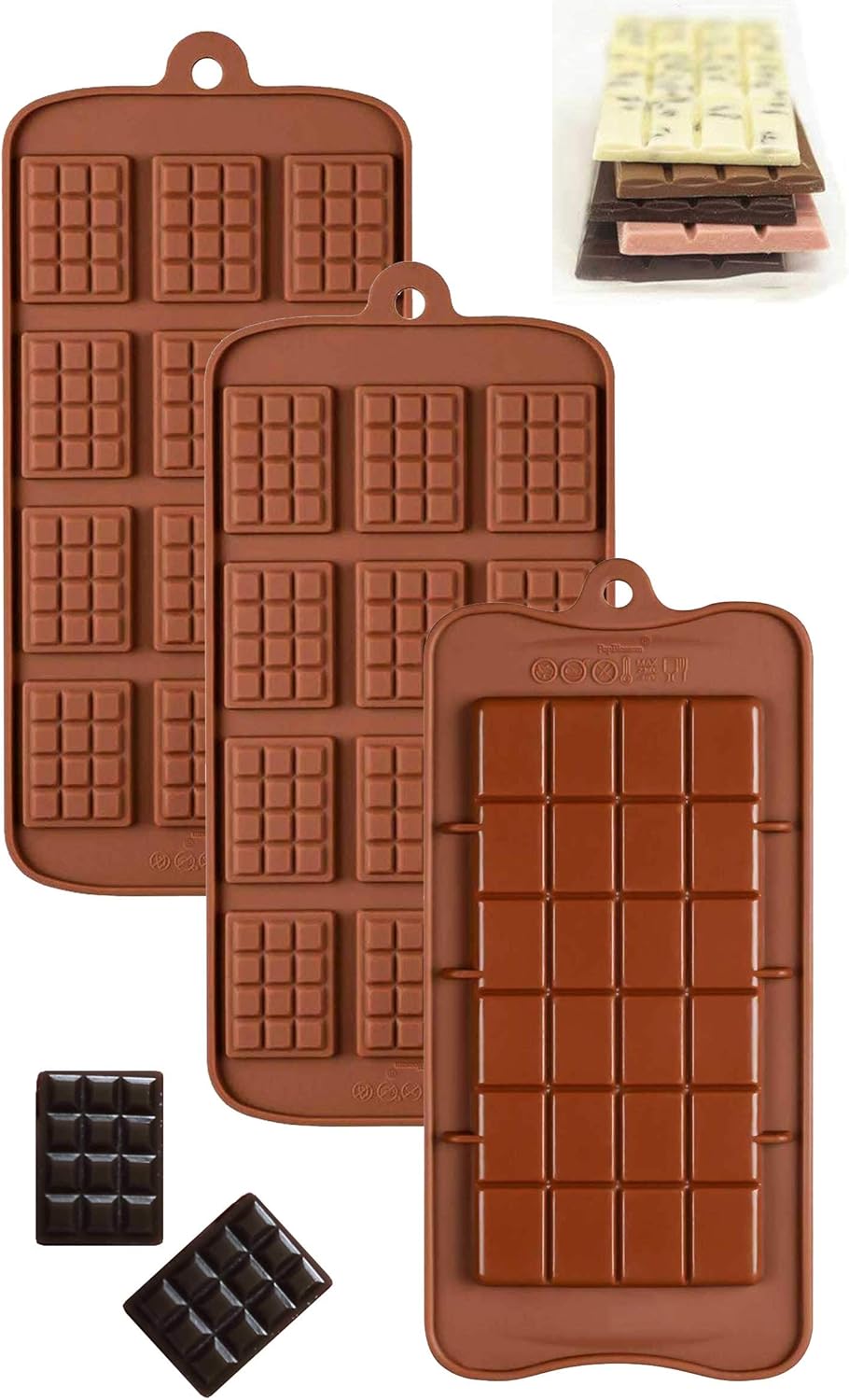 Value Pack Silicone Chocolate Break Apart and Chocolate