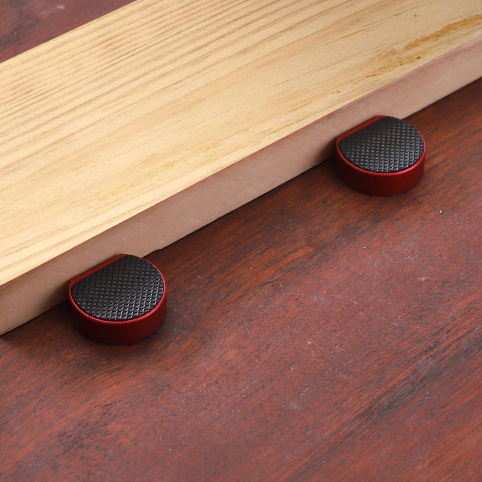 Alomejor Chiens D'établi Antidérapants en Alliage D'aluminium pour Bloc de Limite de Trou D'établi de Travail du Bois, Arrêt de Table 4 Pièces de 20 Mm pour Table de Travail du Bois, adapté à la de